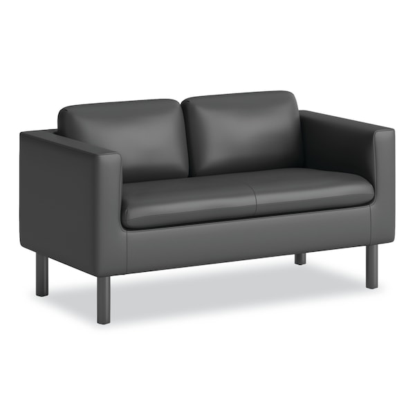 Hon Parkwyn Series Loveseat, 53.5w x 26.75d x 29h, Black - HONVP3LLOVEBLK