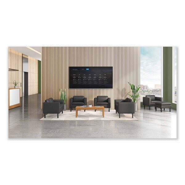 Hon Parkwyn Series Loveseat, 53.5w x 26.75d x 29h, Black - HONVP3LLOVEBLK