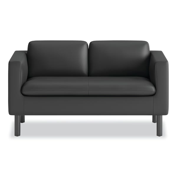 Hon Parkwyn Series Loveseat, 53.5w x 26.75d x 29h, Black - HONVP3LLOVEBLK