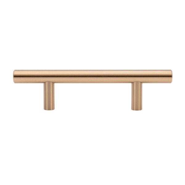 Designperfect 3'' Center-to-Center Bar Pull, Champagne Bronze/Gold, 10PK - DPA10T202CBZ