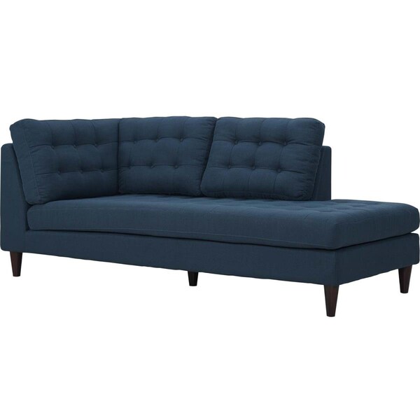 Modway Furniture 35.5 H x 84 W x 36.5 L in. Empress Upholstered Fabric Bumper, Azure - EEI-2612-AZU