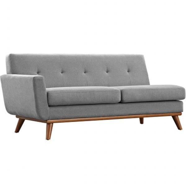 East End Imports Engage Left-Arm Loveseat, Expectation Gray - EEI-1795-GRY