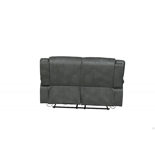 Homeroots Gray Loveseat 64 x 36 x 40 in. - 366300