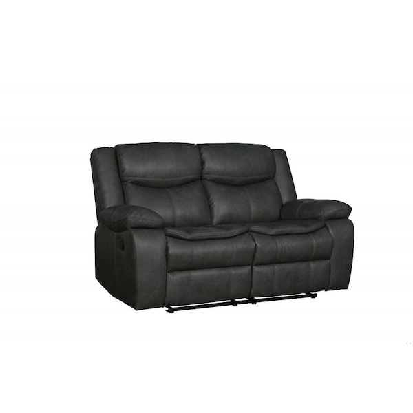 Homeroots Gray Loveseat 64 x 36 x 40 in. - 366300