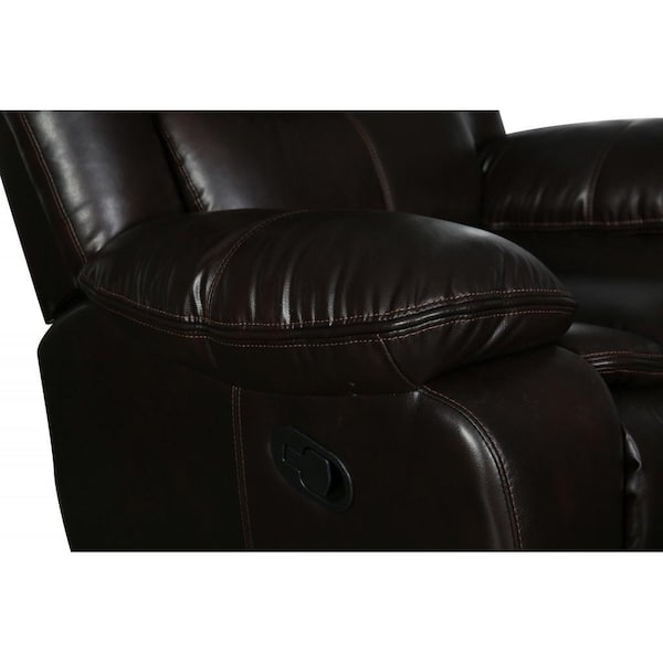 Homeroots Brown Loveseat 64 x 36 x 40 in. - 366305