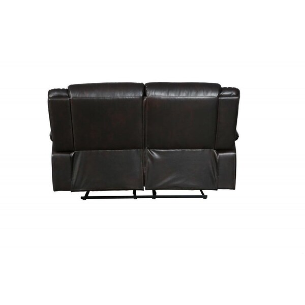 Homeroots Brown Loveseat 64 x 36 x 40 in. - 366305