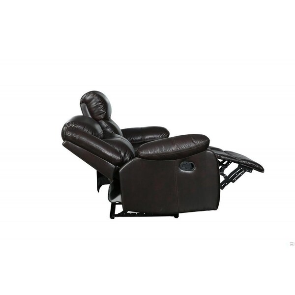 Homeroots Brown Loveseat 64 x 36 x 40 in. - 366305