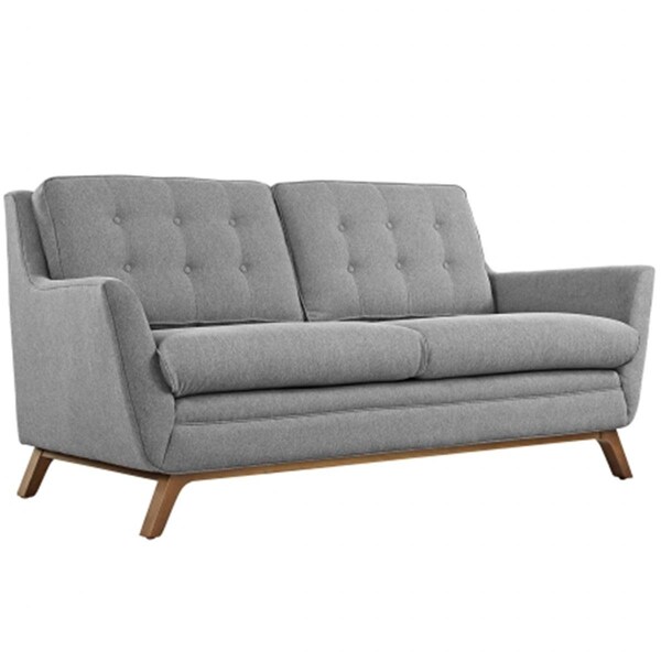 East End Imports Beguile Fabric Loveseat- Expectation Gray - EEI-1799-GRY