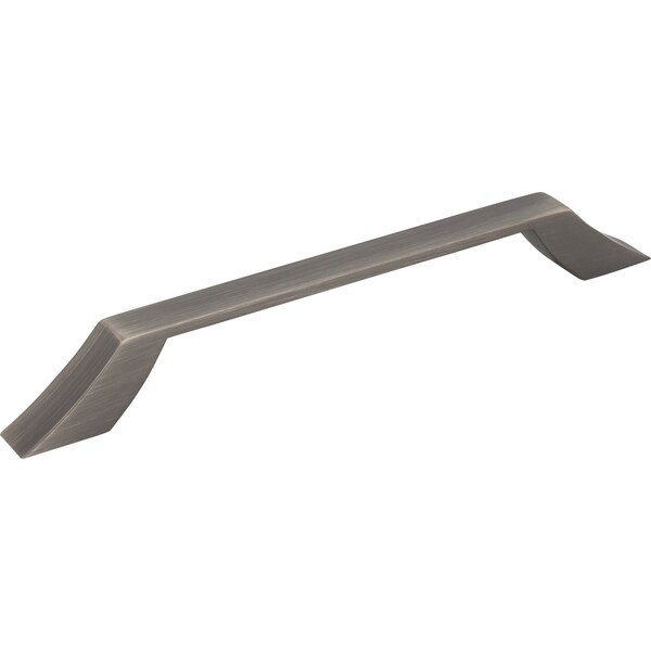 Jeffrey Alexander 160 mm Center-to-Center Brushed Pewter Square Royce Cabinet Pull - 798-160BNBDL