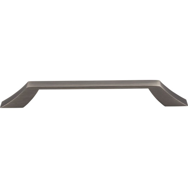 Jeffrey Alexander 160 mm Center-to-Center Brushed Pewter Square Royce Cabinet Pull - 798-160BNBDL