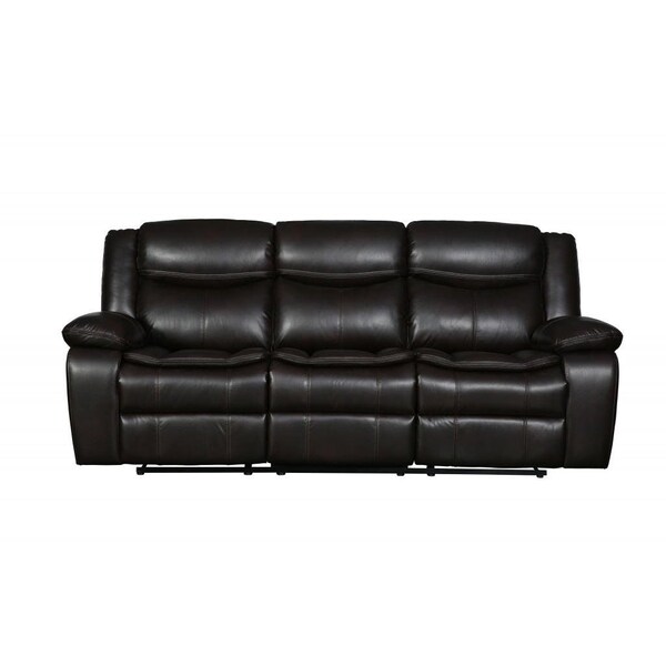 Homeroots Brown Sofa Loveseat 150 x 72 x 80 in. - 366307