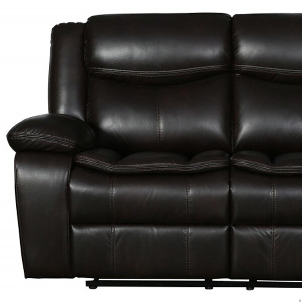 Homeroots Brown Sofa Loveseat 150 x 72 x 80 in. - 366307