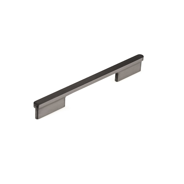 Richelieu 6 5/16 in (160 mm) Center-to-Center Brushed Black Nickel Contemporary Cabinet Pull - 863616092