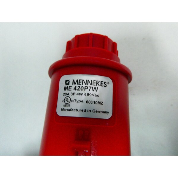 Mennekes 3P 4W 20A AMP 480V-AC PLUG - ME420P7W