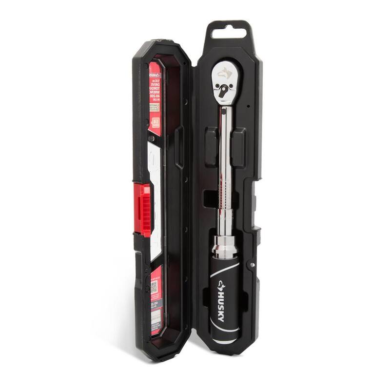 Husky 40 in./lbs. to 200 in./lbs. 1/4 in. Drive Torque Wrench - H4DTWA-03
