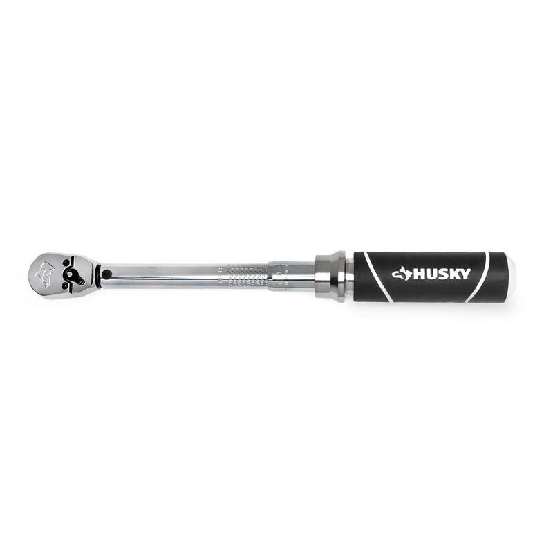 Husky 40 in./lbs. to 200 in./lbs. 1/4 in. Drive Torque Wrench - H4DTWA-03