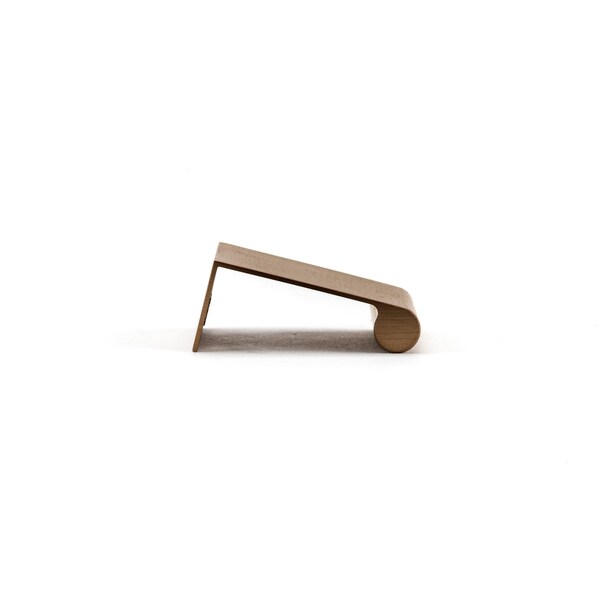 Richelieu 2-inch (50 mm) Center to Center Champagne Bronze Contemporary Edge Pull - BP969650CHBRZ