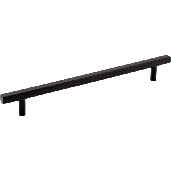 Jeffrey Alexander 192 mm Center-to-Center Matte Black Square Dominique Cabinet Bar Pull - 845-192MB