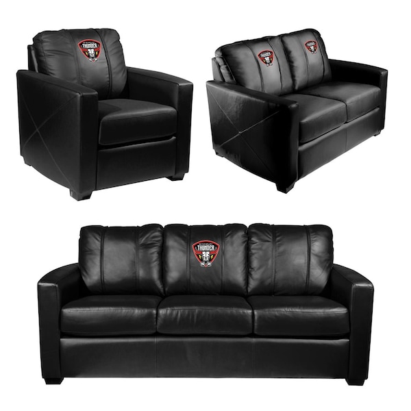 Dreamseat Silver Sofa with Missouri Thunder Primary Logo - XZ7759001SOCDBK-PSPBR0035
