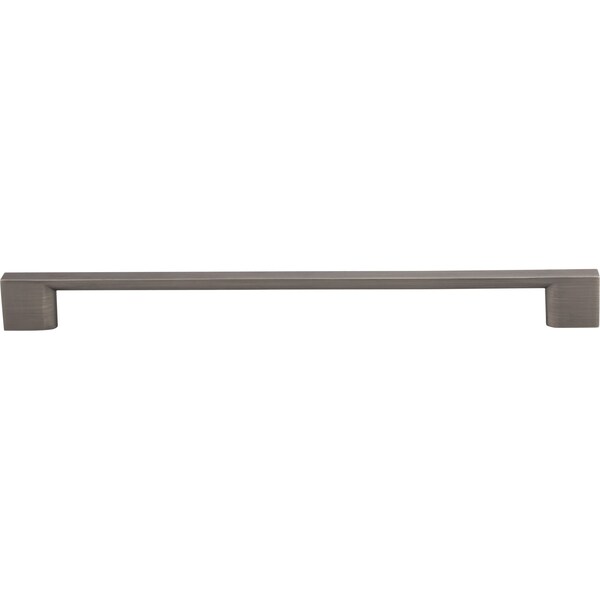 Jeffrey Alexander 256 mm Center-to-Center Brushed Pewter Square Sutton Cabinet Bar Pull - 635-256BNBDL