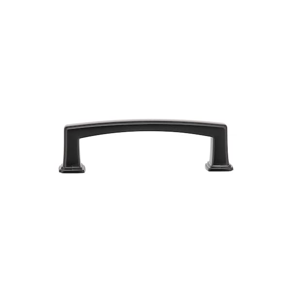 Richelieu 3 3/4-inch (96 mm) Center to Center Matte Black Transitional Cabinet Pull - BP867596900
