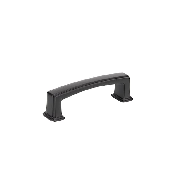 Richelieu 3 3/4-inch (96 mm) Center to Center Matte Black Transitional Cabinet Pull - BP867596900