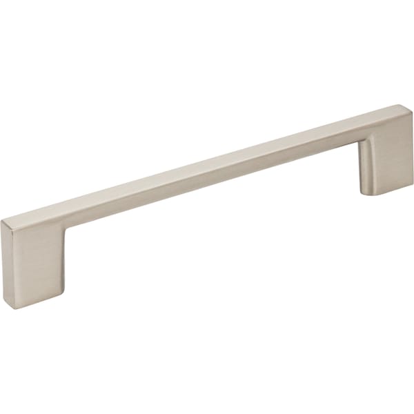 Jeffrey Alexander 128 mm Center-to-Center Satin Nickel Square Sutton Cabinet Bar Pull - 635-128SN
