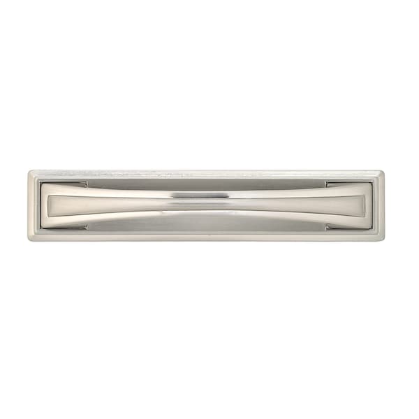 Richelieu 5-1/16 in. (128 mm) Center-to-Center Brushed Nickel Transitional Drawer Pull - BP26987195
