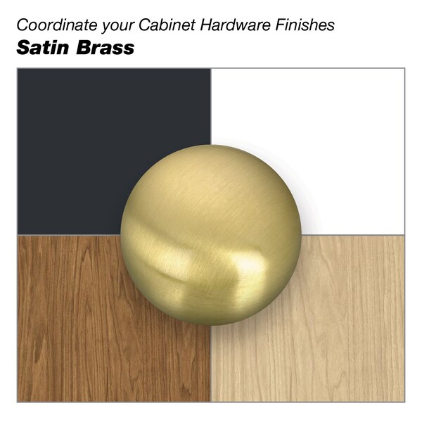 Richelieu 7 9/16-inch (192 mm) Center to Center Satin Brass Contemporary Cabinet Pull - BP3060192160