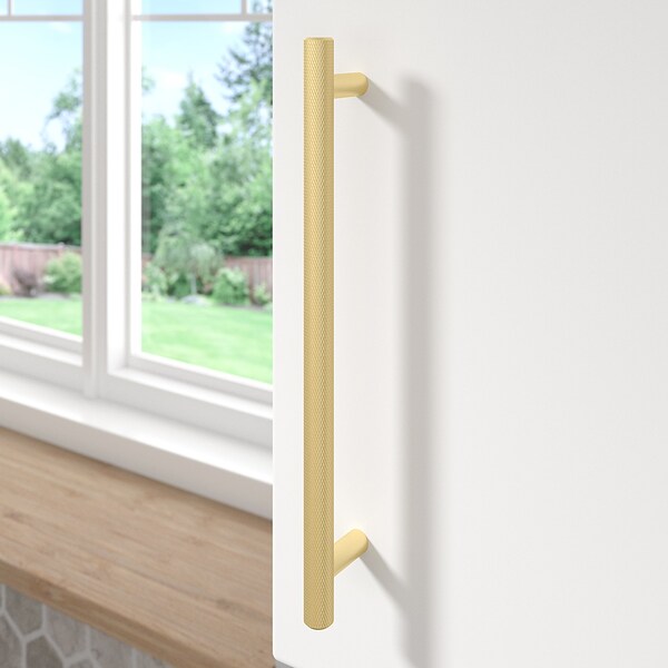 Richelieu 7 9/16-inch (192 mm) Center to Center Satin Brass Contemporary Cabinet Pull - BP3060192160