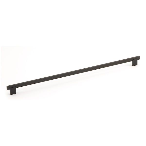 Richelieu 18-7/8 in. (480 mm) Center-to-Center Matte Black Contemporary Drawer Pull - BP905480900