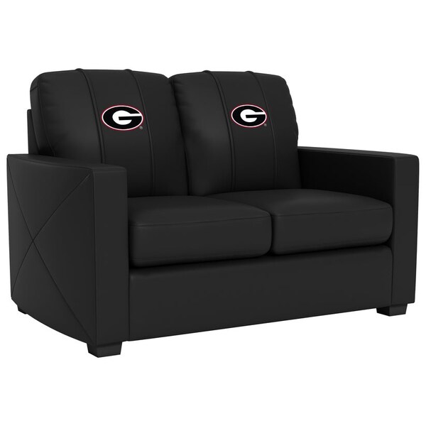 Dreamseat Silver Loveseat with Georgia Bulldogs Logo - XZ7759003LSCDBK-PSCOL13190