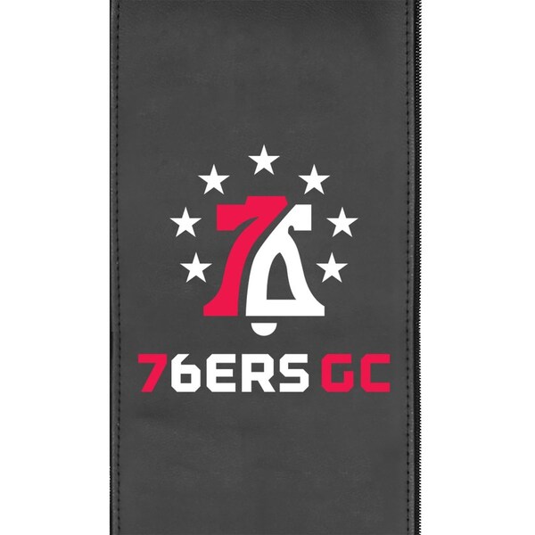 Dreamseat Silver Sofa with Philadelphia 76ers GC Logo - XZ7759001SOCDBK-PSNBA32100
