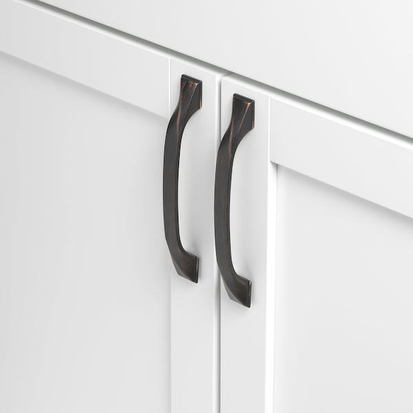 Gliderite Hardware 5-1/16 in. Center to Center Solid Twisted Bar Pull Oil Rubbed Bronze, 25PK - 4841-128-ORB-25