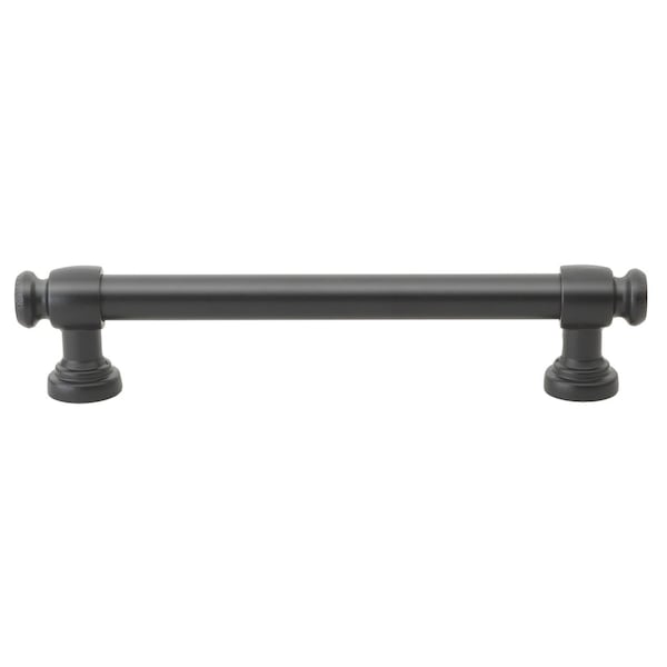 Gliderite Hardware 5-1/16 in. Center to Center Matte Black Classic Euro Bar Pull - 4361-128-MB, 5PK - 4361-128-MB-5