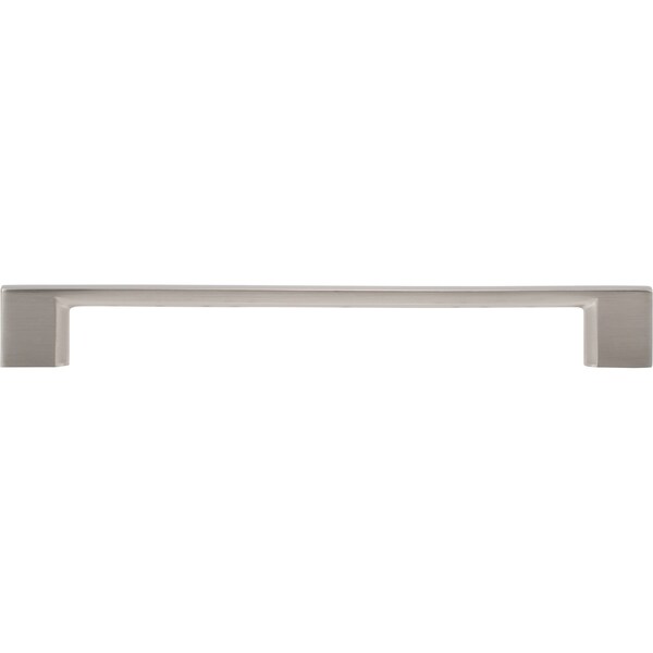 Designperfect 7-9/16Center-to-Center Square Cabinet Pull, Brushed Satin Nickel, 10PK - DPA10S796SNB