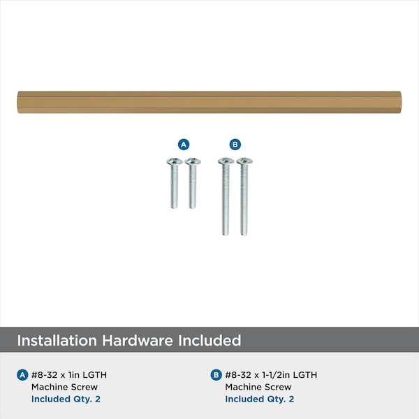Amerock Caliber 6-5/16 in 160 mm Center-to-Center Champagne Bronze Cabinet Pull - BP36875CZ