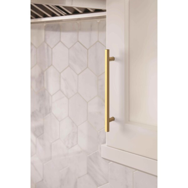 Amerock Caliber 6-5/16 in 160 mm Center-to-Center Champagne Bronze Cabinet Pull - BP36875CZ