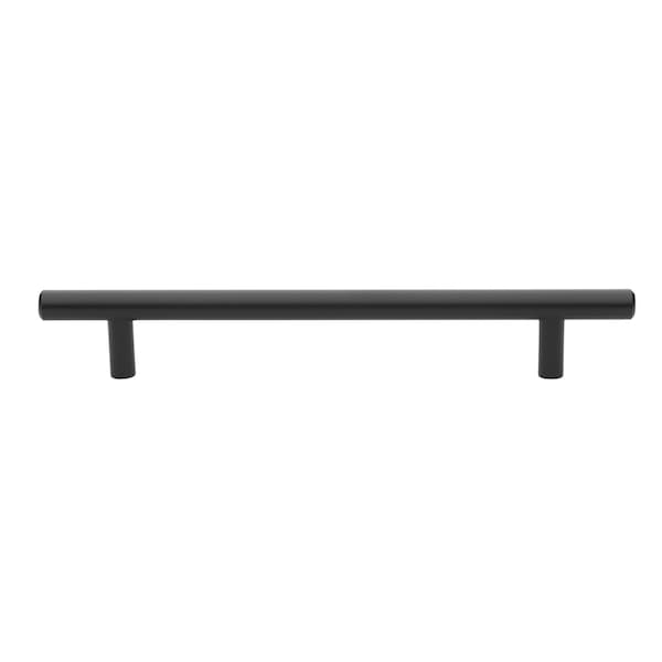 Gliderite Hardware 6-1/4 in. Center to Center Matte Black Solid Steel Bar Pull - 5003-160-MB, 10PK - 5003-160-MB-10