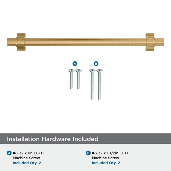 Amerock Davenport 7-9/16 inch 192mm Center-to-Center Champagne Bronze Cabinet Pull - BP36618CZ