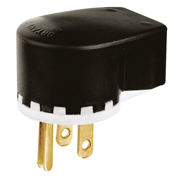 Bryant Straight Blade Device, Male Plug, HD, Angled 12 Position, 2-Pole 3-Wire Grounding, 15A 125V, 5-15P - 5295