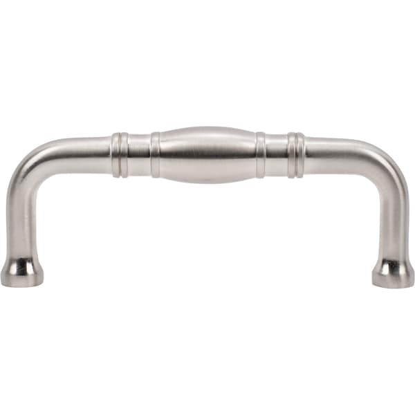 Designperfect 3'' Center-to-Center Handle Pull, Brushed Satin Nickel, 10PK - DPA10R572SNB