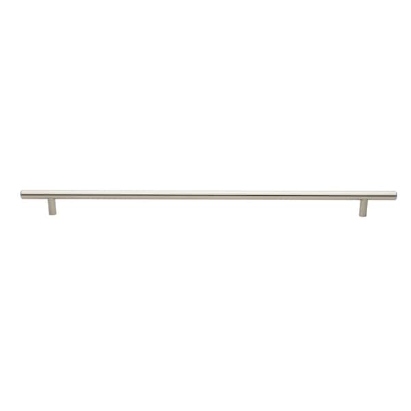 Gliderite Hardware 15 in. Center to Center Satin Nickel Solid Steel Bar Pull - 5018-381-SS, 25PK - 5018-381-SS-25