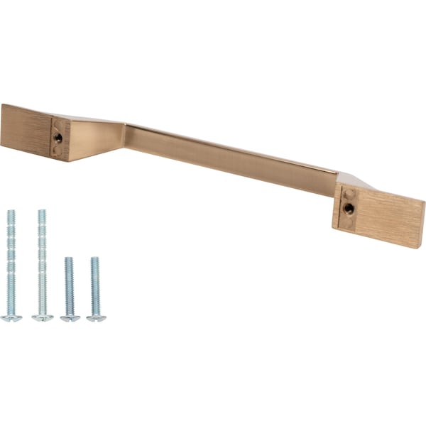 Designperfect 5-1/16'' Center-to-Center Handle Pull, Champagne Bronze/Gold, 10PK - DPA10S624CBZ