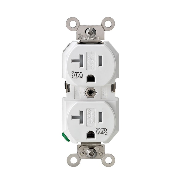 Leviton RCPTCL TMPR OTLT 20A WHT - TWR20-00W