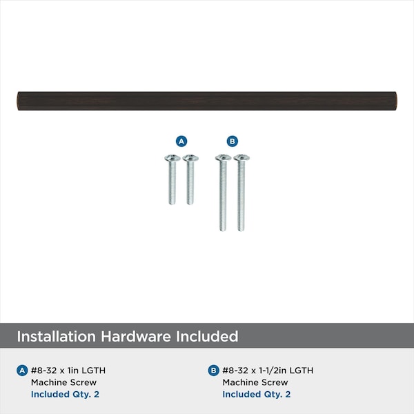 Amerock Caliber 7-9/16 in 192 mm Center-to-Center Oil Rubbed Bronze Cabinet Pull - BP36876ORB