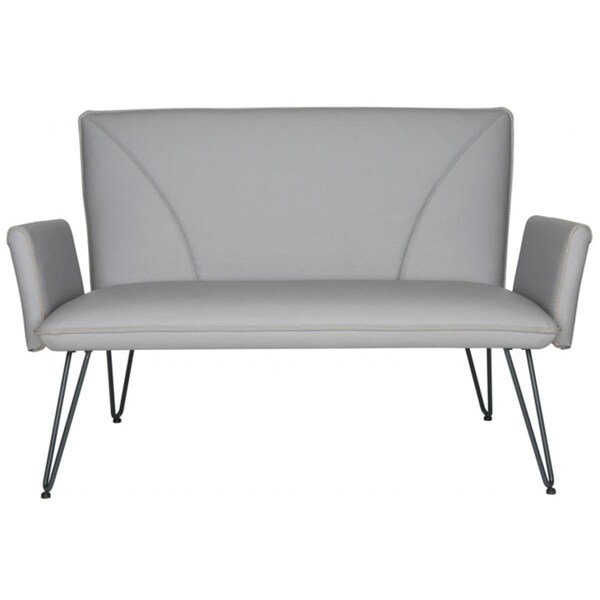 Safavieh Johannes Settee- Grey - 32.7 x 28.4 x 51.9 in. - FOX1701B