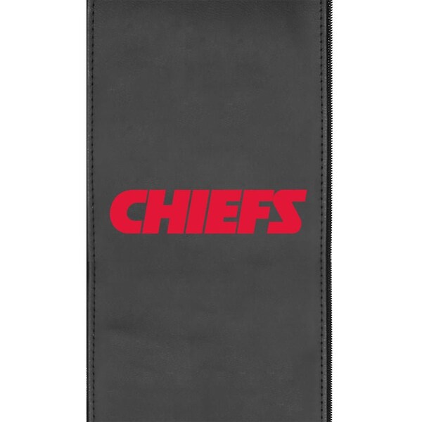 Dreamseat Silver Sofa with Kansas City Chiefs Secondary Logo - XZ7759001SOCDBK-PSNFL20071