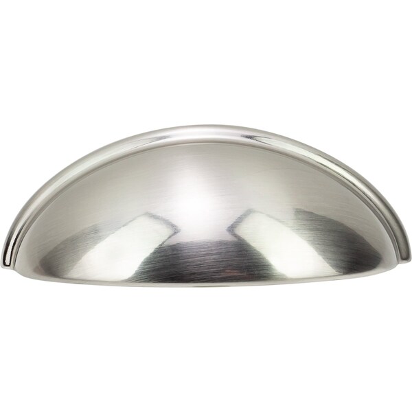 Designperfect 3'' Center-to-Center Cup Pull, Brushed Satin Nickel - DPA-C632SNB