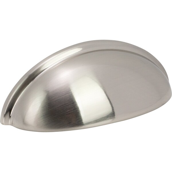 Designperfect 3'' Center-to-Center Cup Pull, Brushed Satin Nickel - DPA-C632SNB